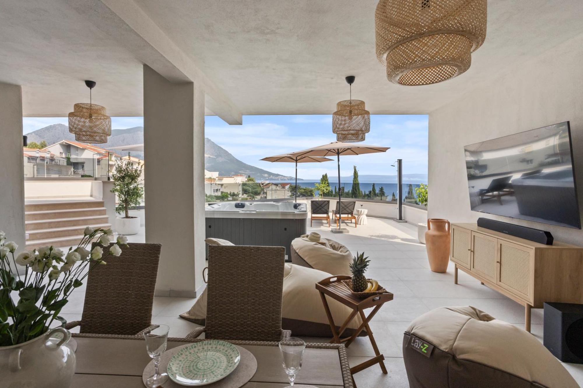 Apartamento Luxury Penthouse Duće Exterior foto