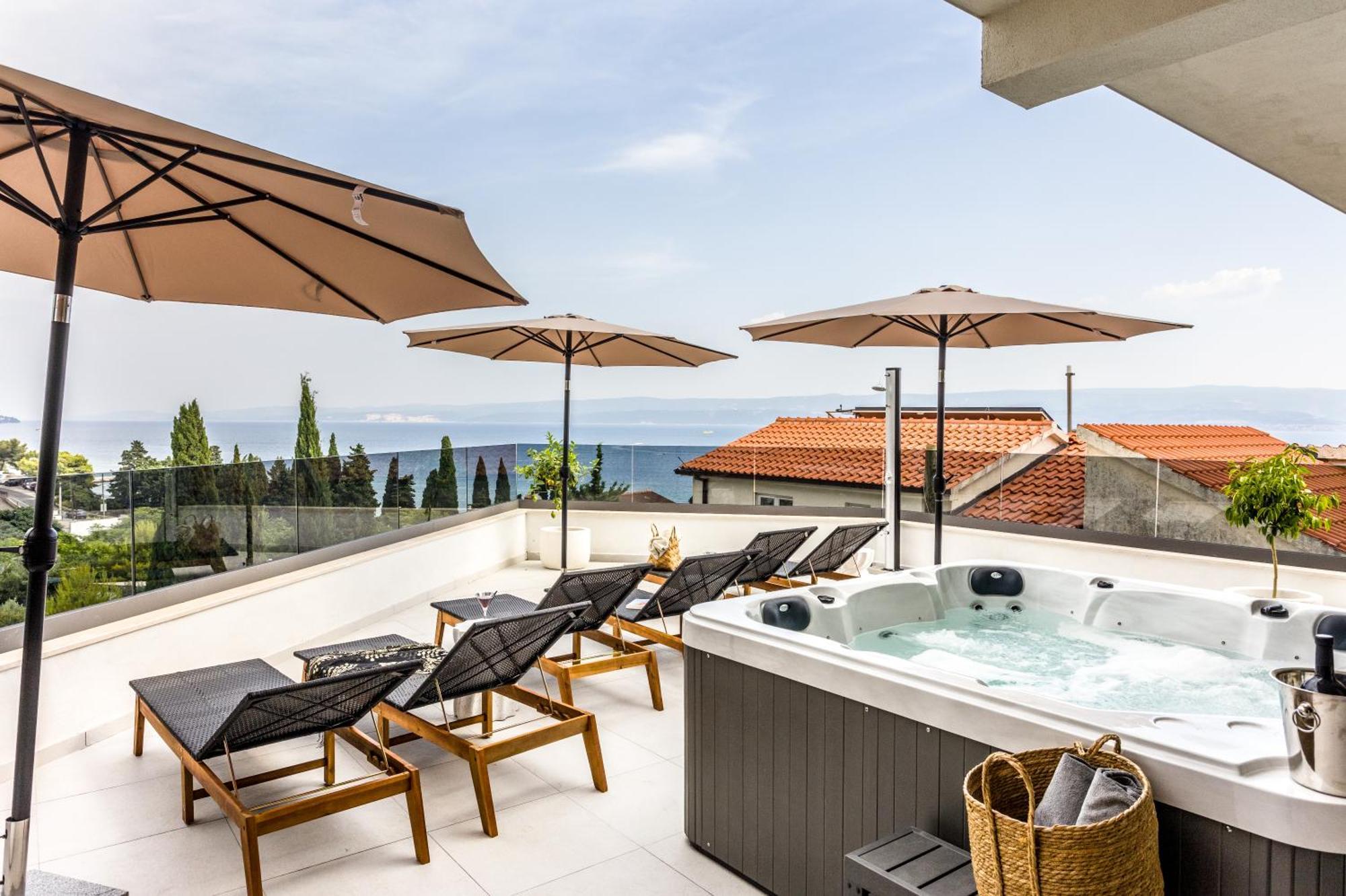 Apartamento Luxury Penthouse Duće Exterior foto