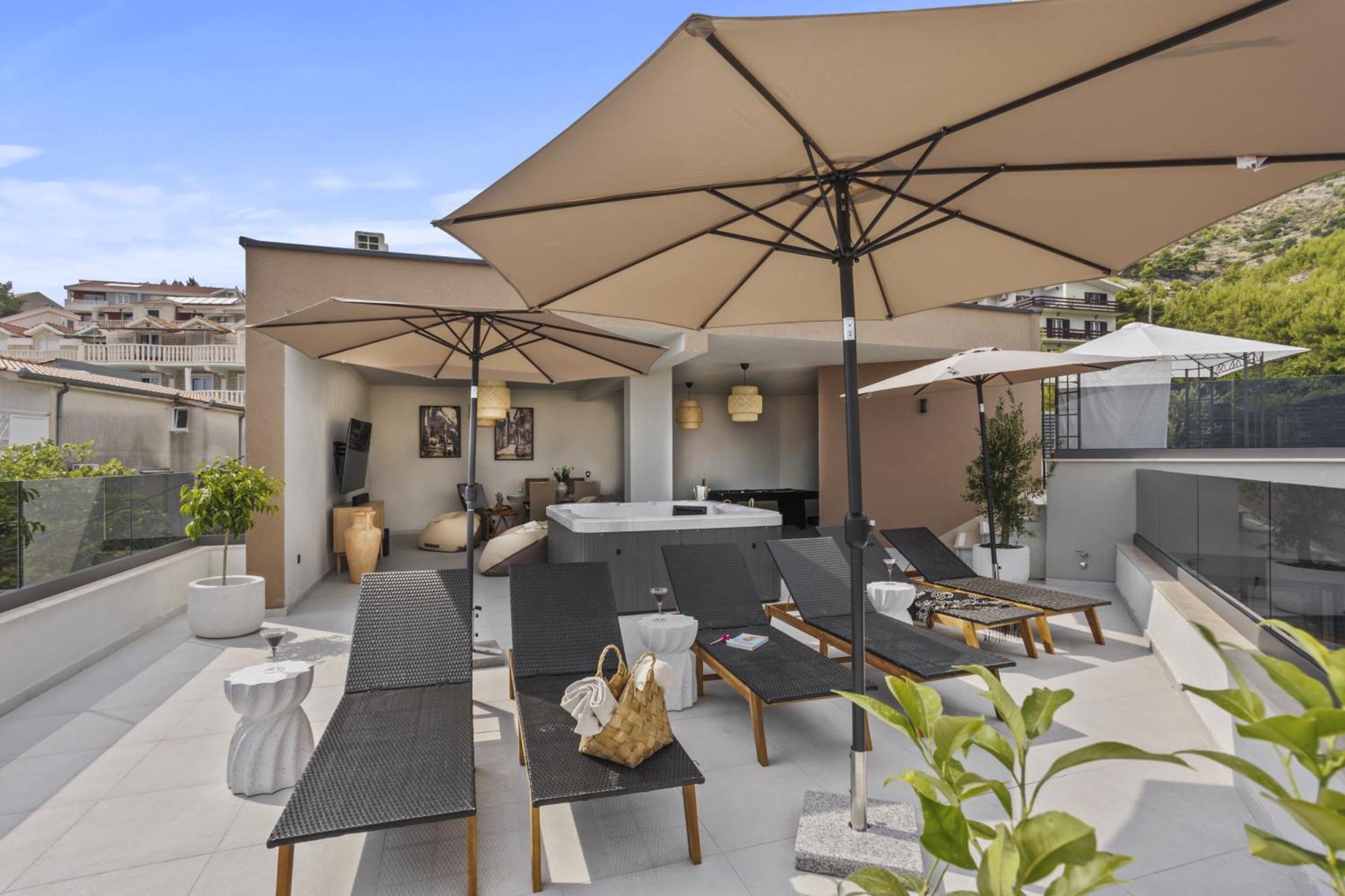 Apartamento Luxury Penthouse Duće Exterior foto